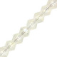 Faceted glass bicone beads 4mm Crystal ab